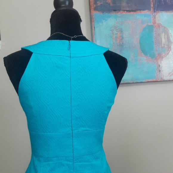 Madison/ Blue/ Halter Neck/ Sheath Dress - Picture 7 of 8
